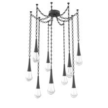 Hammerton SNB0078-09-MB-C-CH1-L1 - Raindrop Multi Light Pendant Matte Black