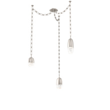 Hammerton SNB0079-03-BS-PC-CH3-L1 - Pebble Multi Light Pendant Beige Silver