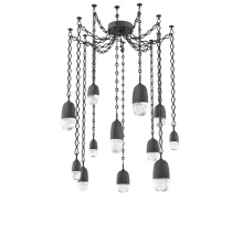 Hammerton SNB0079-12-MB-PC-CH1-L3 - Pebble Multi Light Pendant Matte Black