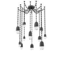 Hammerton SNB0079-12-MB-PC-CH3-L1 - Pebble Multi Light Pendant Matte Black