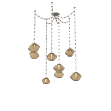 Hammerton SNB0089-06-BS-B-CH3-L1 - Mesa Multi Light Pendant Beige Silver