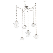 Hammerton SNB0089-06-BS-C-CH2-L3 - Mesa Multi Light Pendant Beige Silver