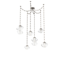 Hammerton SNB0089-06-BS-C-CH3-L1 - Mesa Multi Light Pendant Beige Silver