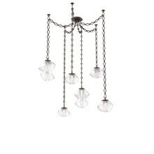 Hammerton SNB0089-06-FB-C-CH1-L1 - Mesa Multi Light Pendant Flat Bronze
