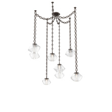 Hammerton SNB0089-06-FB-C-CH2-L1 - Mesa Multi Light Pendant Flat Bronze