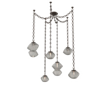 Hammerton SNB0089-06-FB-S-CH1-L3 - Mesa Multi Light Pendant Flat Bronze