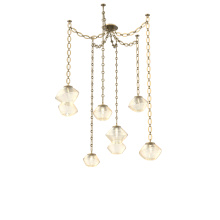 Hammerton SNB0089-06-GB-A-CH2-L1 - Mesa Multi Light Pendant Gilded Brass