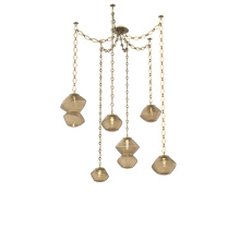 Hammerton SNB0089-06-GB-B-CH1-L3 - Mesa Multi Light Pendant Gilded Brass