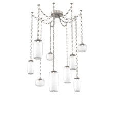 Hammerton SNB0091-09-BS-C-CH1-L1 - Vessel Multi Light Pendant Beige Silver