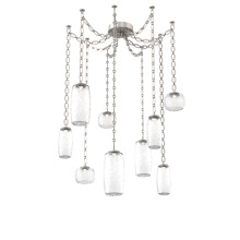 Hammerton SNB0091-09-BS-C-CH2-L1 - Vessel Multi Light Pendant Beige Silver