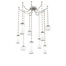 Hammerton SNB0091-09-BS-C-CH3-L3 - Vessel Multi Light Pendant Beige Silver