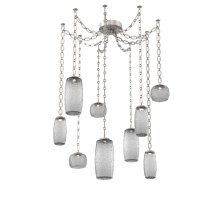 Hammerton SNB0091-09-BS-S-CH2-L3 - Vessel Multi Light Pendant Beige Silver