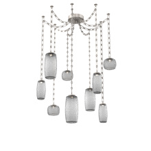 Hammerton SNB0091-09-BS-S-CH3-L1 - Vessel Multi Light Pendant Beige Silver