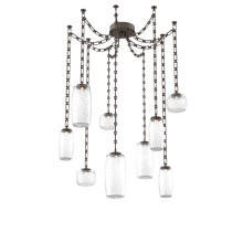 Hammerton SNB0091-09-FB-C-CH3-L1 - Vessel Multi Light Pendant Flat Bronze
