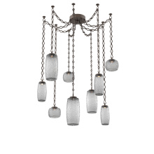 Hammerton SNB0091-09-FB-S-CH1-L3 - Vessel Multi Light Pendant Flat Bronze