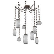 Hammerton SNB0091-09-FB-S-CH2-L3 - Vessel Multi Light Pendant Flat Bronze