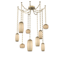 Hammerton SNB0091-09-GB-B-CH1-L1 - Vessel Multi Light Pendant Gilded Brass