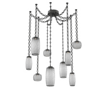 Hammerton SNB0091-09-MB-S-CH2-L3 - Vessel Multi Light Pendant Matte Black
