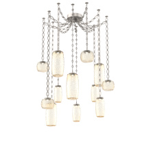 Hammerton SNB0091-12-BS-A-CH2-L3 - Vessel Multi Light Pendant Beige Silver