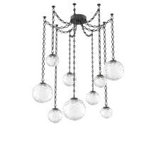 Hammerton SNB0092-09-MB-C-CH1-L3 - Gaia Multi Light Pendant Matte Black