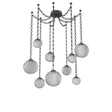 Hammerton SNB0092-09-MB-S-CH1-L3 - Gaia Multi Light Pendant Matte Black