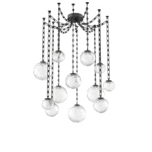 Hammerton SNB0092-12-MB-C-CH3-L1 - Gaia Round Chain 12pc Swag Multi-Pendant