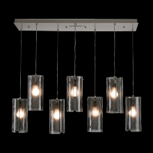Hammerton PLB0044-04-BS-FS-C01-E2 - Textured Glass Linear Multi-Pendant