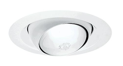 6" Trim Reg Eyeball Black