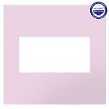 Legrand AWP2GRA - adorne Rosa Two-Gang Screwless Wall Plate with Microban