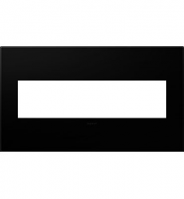 Legrand AWP4GNK4 - adorne Black Ink Four-Gang Screwless Wall Plate