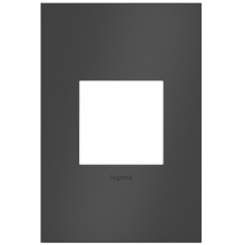 Legrand AWC1G2SBL4 - adorne Satin Black One-Gang Screwless Wall Plate