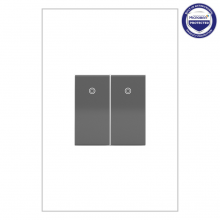 Legrand ASPD1531M277 - adorne 277V Paddle Switch, Half-Size, Magnesium, with Microban