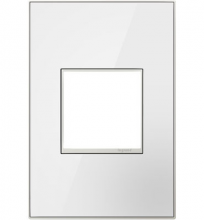 Legrand AWM1G2MWW4 - adorne Mirror White-on-White One-Gang Screwless Wall Plate