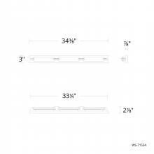 WAC US WS-71534-35-BN - Spectacle Bath & Wall Sconce