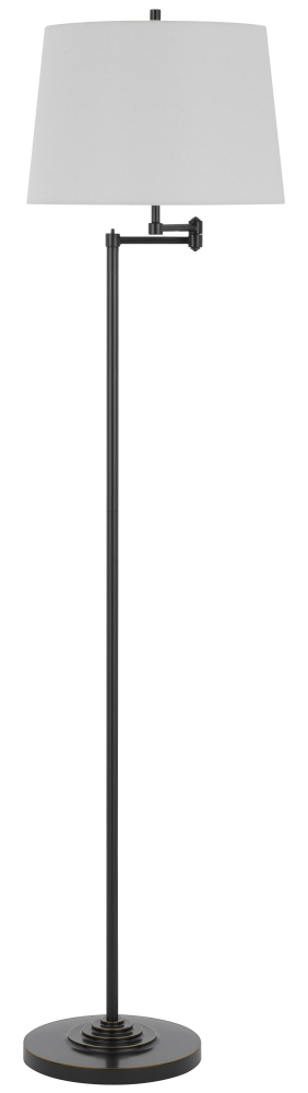 150W 3 way Colton double swing arm floor lamp