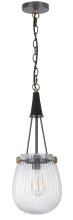 CAL Lighting FX-3820-1 - 60W Cordoba two tone glass Pendant with chain