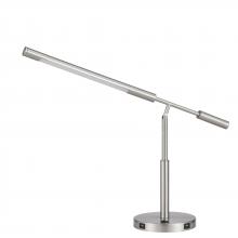 CAL Lighting BO-2967DK - Auray integrated LED desk lamp with 2 USB charing ports. 780 lumen, 3000K