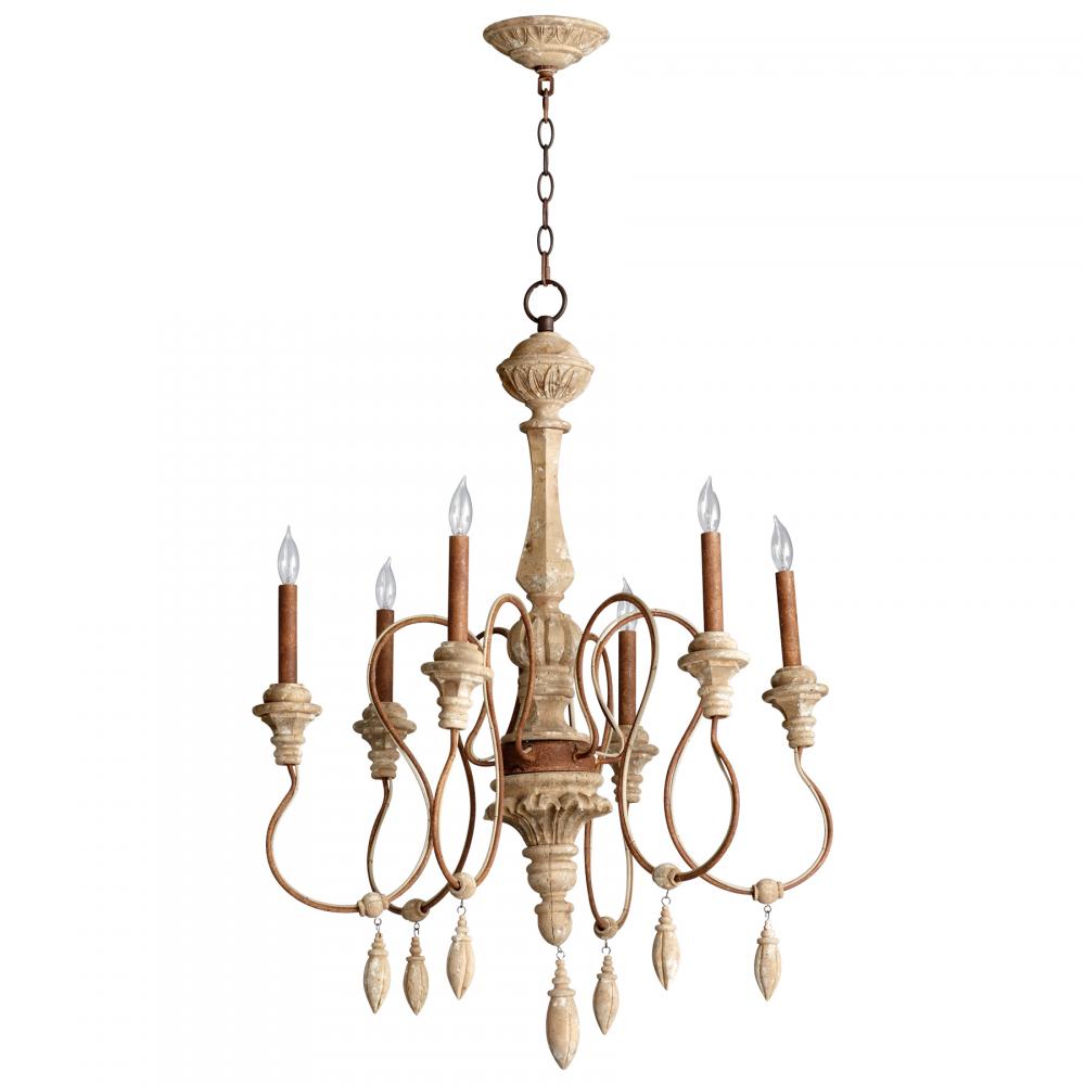 Alda Chandelier 6-Light Sutherland Buff