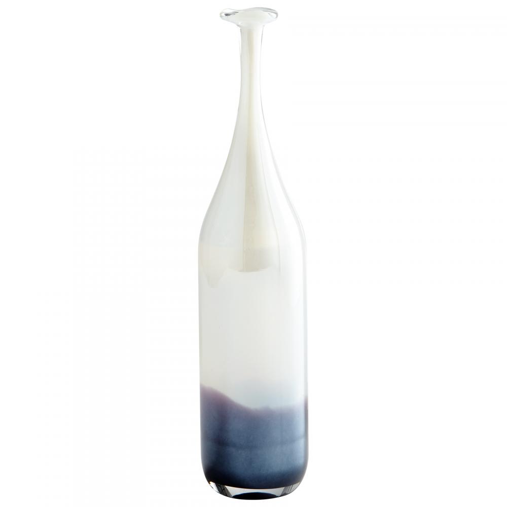 Nobel Vase Purple And Clear - Small