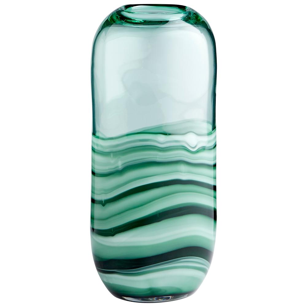 Torrent Vase|Green-Squat