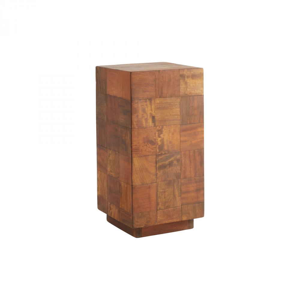 Halma Pedestal Designed by J Kent Martin Natural Sheesham - Small