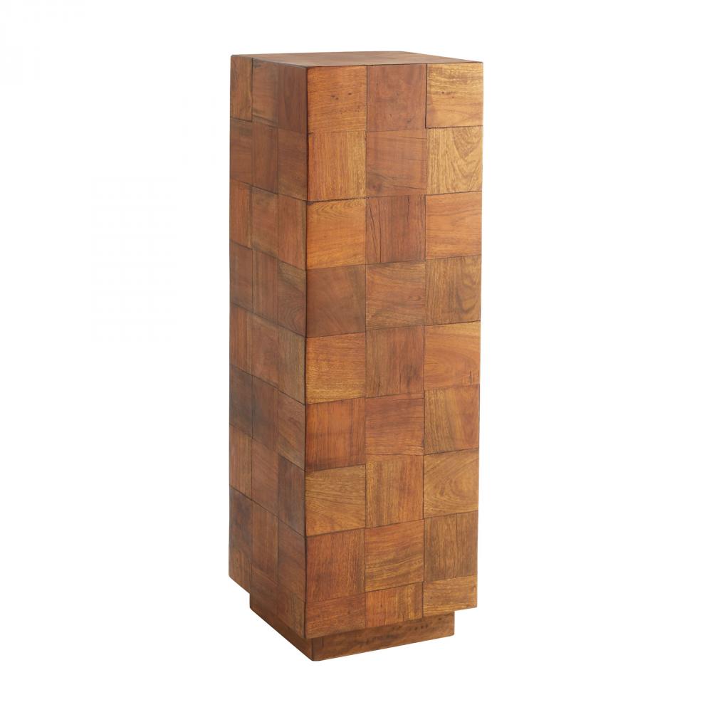 Halma Pedestal Designed by J Kent Martin Natural Sheesham - Medium