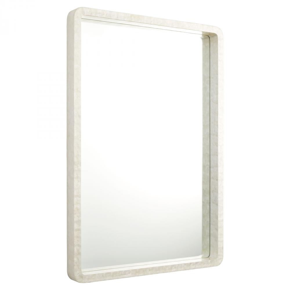 Triton Rectangle Mirror | White