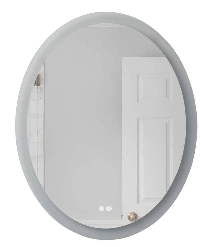 30â€ x 24â€ x 1.8â€ Oval Back Lit LED Mirror, Defogger & Dimmer, 3000K/4000K/5000K