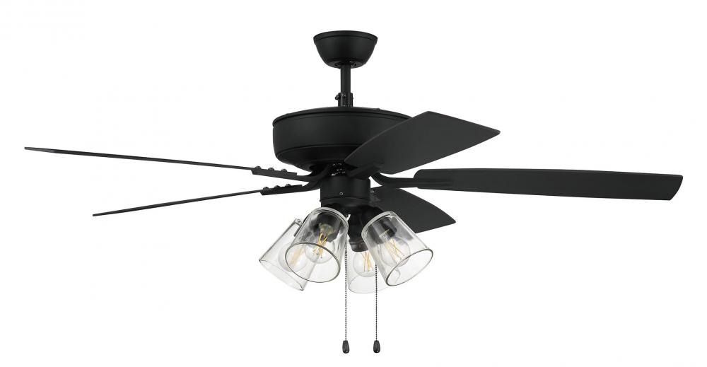 Pro Plus 104 52" 5-Blade Ceiling Fan in Espresso w/ Espresso/Walnut Blades; Integrated Light Kit