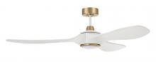Craftmade EVY60WSB3 - 60"  Ceiling Fan w/DC Motor, w/Blades & LED Light Kit, Damp Rated