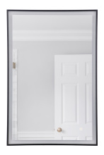 Craftmade MIR113-FB - 24" x 36" Black Frame Front Lit LED Mirror, Defogger & Dimmer, 3000K/4000K/5000K