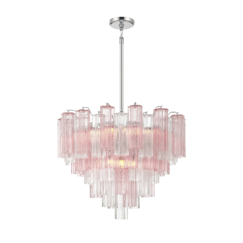 Addis 12 Light Polished Chrome Chandelier