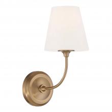 Crystorama 2441-OP-VG - Libby Langdon Sylvan 6'' Vibrant Gold Sconce