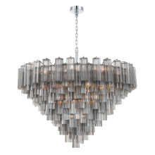 Crystorama ADD-327-CH-SM - Addis 49'' Polished Chrome Chandelier